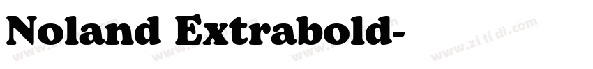 Noland Extrabold字体转换